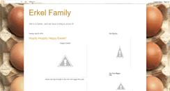 Desktop Screenshot of erkelfamily.blogspot.com