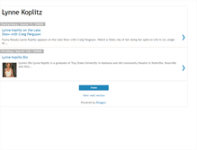 Tablet Screenshot of lynnekoplitz.blogspot.com