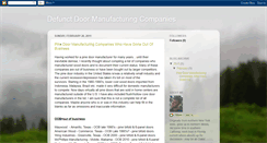 Desktop Screenshot of defunctdoormanufacturingcompanies.blogspot.com