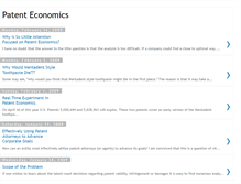 Tablet Screenshot of patenteconomics.blogspot.com