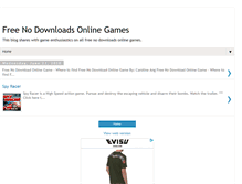 Tablet Screenshot of freenodownloadsonlinegames.blogspot.com