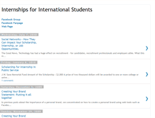 Tablet Screenshot of internshipsforinternationalstudents.blogspot.com