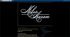 Desktop Screenshot of milesaaron.blogspot.com