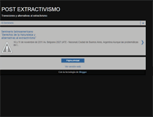 Tablet Screenshot of postextractivismo.blogspot.com