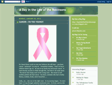 Tablet Screenshot of dayinthelifeoftherobinsons.blogspot.com
