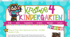 Desktop Screenshot of krazee4kindergarten.blogspot.com