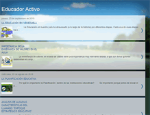 Tablet Screenshot of educadoractivosiempre.blogspot.com
