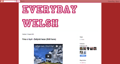 Desktop Screenshot of everydaywelsh.blogspot.com