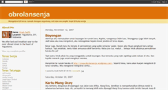 Desktop Screenshot of obrolansenja.blogspot.com
