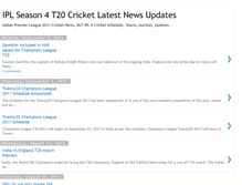 Tablet Screenshot of ipl2011latestnews.blogspot.com