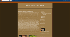 Desktop Screenshot of alsobrook.blogspot.com