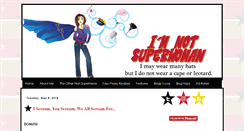 Desktop Screenshot of iamnotsuper-woman.blogspot.com