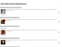 Tablet Screenshot of diariodeunatiendadediscos.blogspot.com