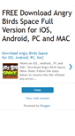 Mobile Screenshot of downloadangrybirdspace.blogspot.com