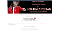 Desktop Screenshot of bonjovinoticias.blogspot.com
