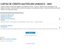 Tablet Screenshot of cartaomegabounsmastercardunibanco.blogspot.com
