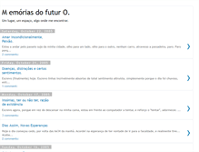 Tablet Screenshot of memoriasdofuturo.blogspot.com