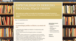 Desktop Screenshot of especialidadderechoprocesal.blogspot.com