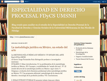 Tablet Screenshot of especialidadderechoprocesal.blogspot.com