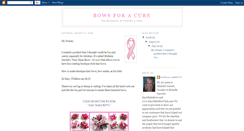 Desktop Screenshot of bowsforacure.blogspot.com