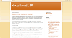 Desktop Screenshot of dogathon2010.blogspot.com