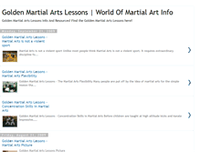 Tablet Screenshot of golden-martial-arts-lessons.blogspot.com