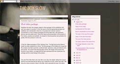 Desktop Screenshot of boy-slow.blogspot.com