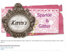 Tablet Screenshot of karenssparkleandglitter.blogspot.com