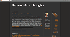 Desktop Screenshot of bebirianartthoughts.blogspot.com