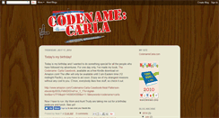 Desktop Screenshot of codenamecarla.blogspot.com