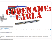 Tablet Screenshot of codenamecarla.blogspot.com