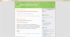Desktop Screenshot of biodiversidadneotropical.blogspot.com