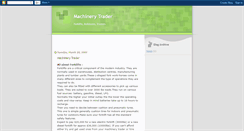 Desktop Screenshot of machinerytrader.blogspot.com