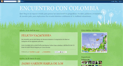 Desktop Screenshot of encuentroconcolombia.blogspot.com