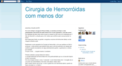 Desktop Screenshot of cirurgiadehemorroidas.blogspot.com