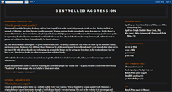 Desktop Screenshot of mycontrolledaggression.blogspot.com