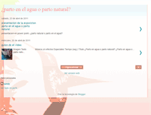 Tablet Screenshot of partoenelaguaopartonatural.blogspot.com