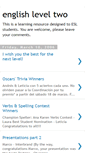 Mobile Screenshot of englishleveltwo.blogspot.com