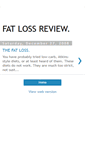 Mobile Screenshot of fatlossreview-kilonzo.blogspot.com