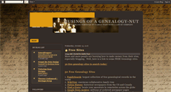 Desktop Screenshot of geneology-nut.blogspot.com