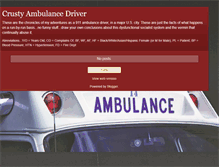 Tablet Screenshot of crustyambulancedriver.blogspot.com