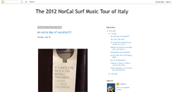 Desktop Screenshot of norcalsurfmusicitalytour2012.blogspot.com