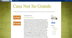 Desktop Screenshot of casanotsogrande.blogspot.com