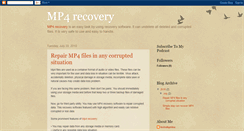 Desktop Screenshot of mp4recovery.blogspot.com