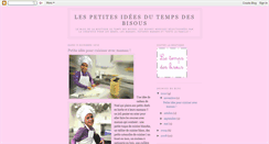 Desktop Screenshot of lespetitesideesdutempsdesbisous.blogspot.com