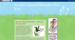 Desktop Screenshot of eczemanaturalremediesforyou.blogspot.com