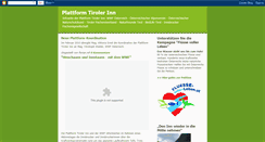 Desktop Screenshot of plattform-tiroler-inn.blogspot.com