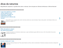 Tablet Screenshot of dicasdanatureza.blogspot.com