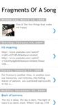 Mobile Screenshot of fragments-of-a-song.blogspot.com