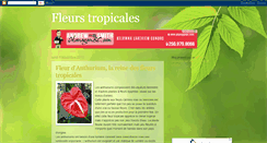 Desktop Screenshot of fleurs-tropicales.blogspot.com